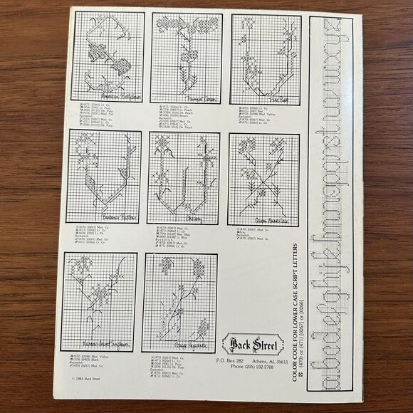 Back Street Say it With Little Wildflowers Collar Patterns 1983 Needlework - Picture 3 of 3
